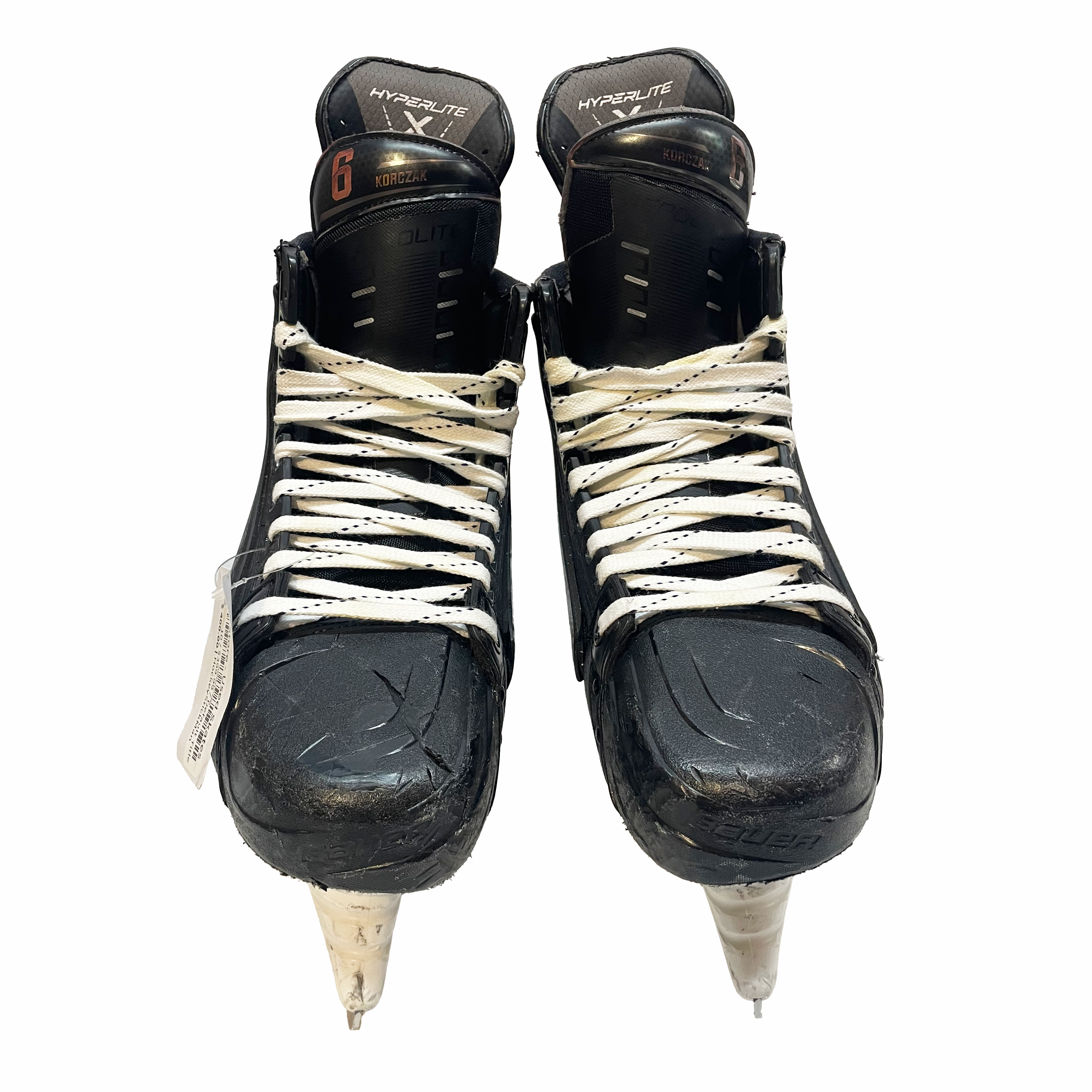 Bauer Vapor Hyperlite – Patins de hockey Pro Stock d'occasion avec bloqueurs de tirs – Taille 10E